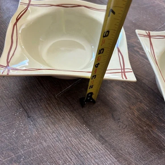 Lot of 2 -Rim Soup Bowls Mystic Cove Yellow by STUDIO NOVA -HA102 -8 Inch Width - Picture 9 of 9